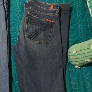 7 for all man kind dojo jeans size 28